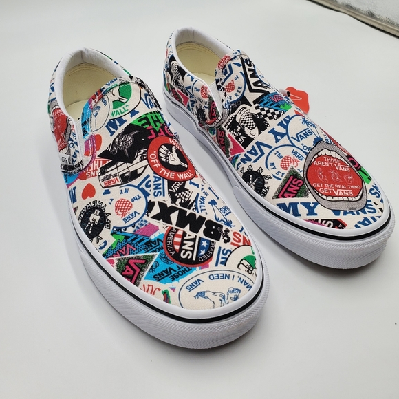 Vans, woman mash up, stickers! Slip on - Picture 5 of 9